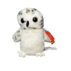 Aurora Snowy Owl Plush Stuffed Animal Plushie Zoo Toy